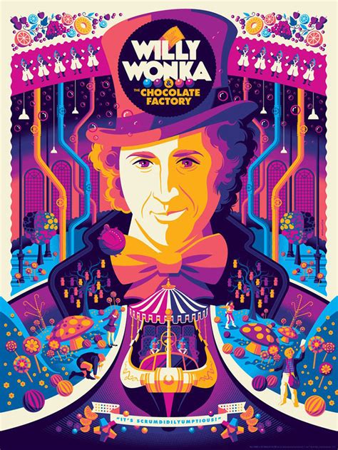 Willy Wonka And The Chocolate Factory By Tom Whalen Home Of The