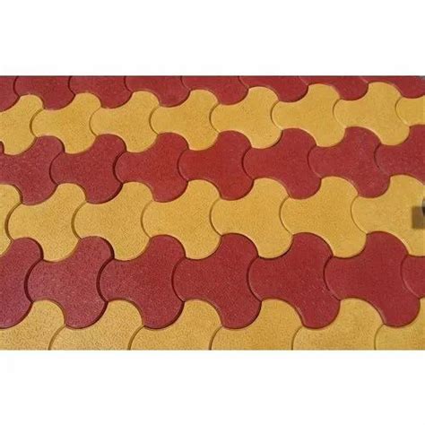 Red And Yellow Interlocking Pavers For Pavement At Rs 45square Feet