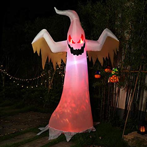 Giant Inflatable Ghost 8ft Halloween White Ghost Yinz Buy