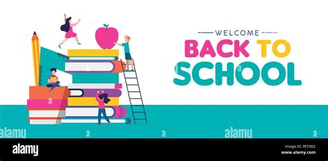 Welcome Back Kids Stock Vector Images Alamy