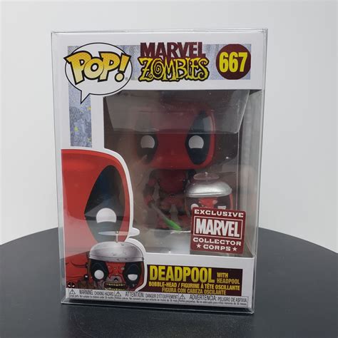 Funko Marvel Zombies Deadpool With Headpool 667 Collector Corp Ebay