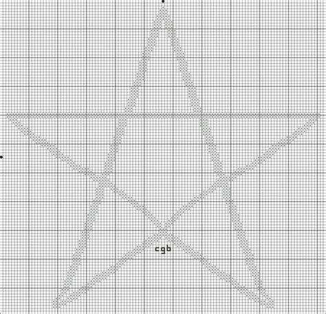 Five Point Star Cross Stitch Pattern Pagan Cross Stitch Cross Stitch