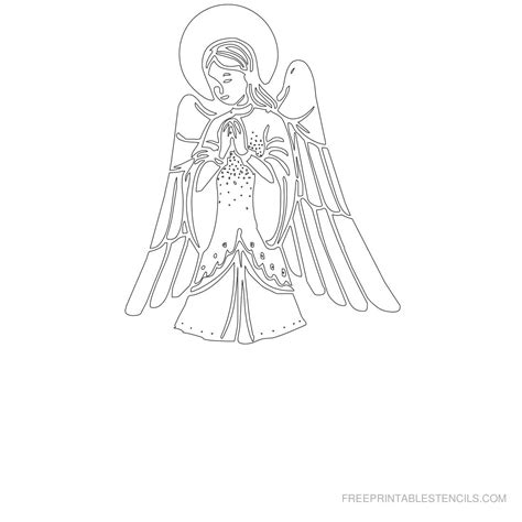 23 Free Printable Angel Stencils
