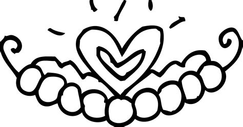 tiara coloring page getcoloringpagescom