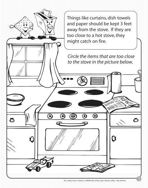 Preschool coloring pages are a great way to help teach colors. Go Back > Gallery For > Kitchen Safety Coloring Pages ...