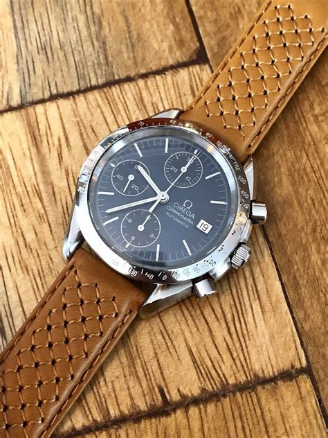 Omega Speedmaster 1990s Blue Dial Mens 38mm Reduced Automatic Calibre