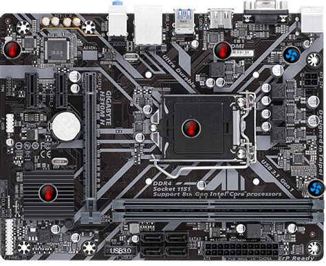 Gigabyte H310m H Ultra Durable Motherboard Ga H310m H Techbuy Australia