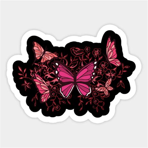 Aesthetic Butterflies Soft Girl Soft Grunge Aesthetic Sticker