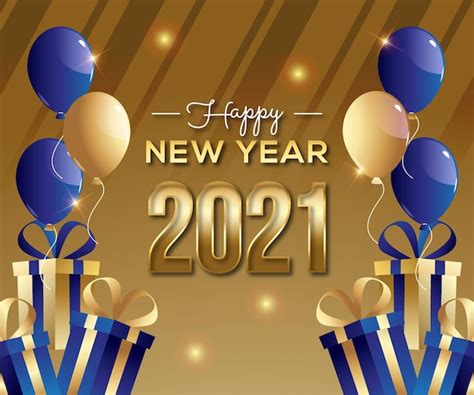 Premium Vector 2021 Happy New Year Background
