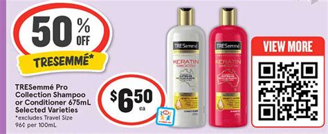 Tresemmé Pro Collection Shampoo Or Conditioner Offer At Iga