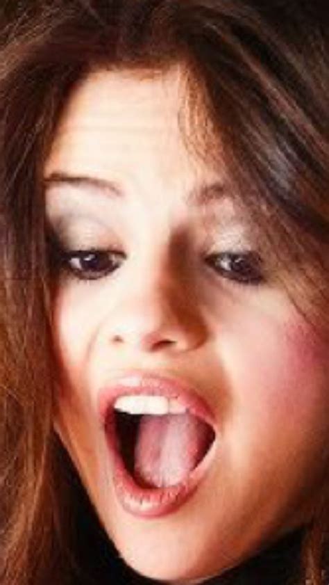 Selena Gomez Mouth Open