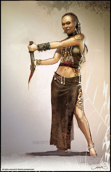 Far Cry Iii Female Character Design Fantasy Warrior Concept Art