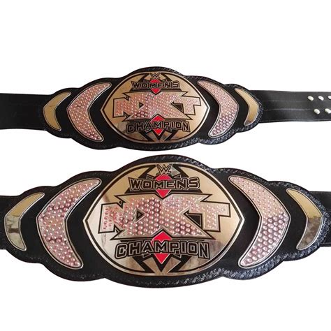 Wwe Nxt Womens Championship Real Leather Title Belt Adults Brass Metal