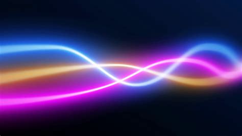 Neon Waves Glow Electric Animation Colorful Stock Motion Graphics Sbv