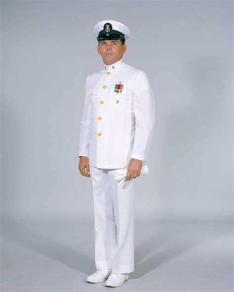 Navy Uniforms Mens Dinner Dress White Chief Petty Officer 1984