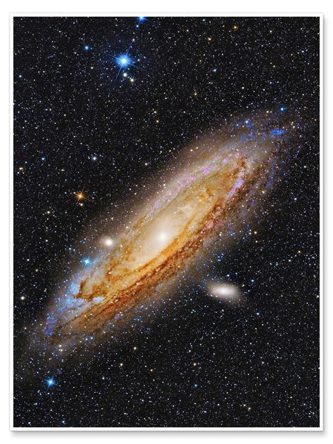 Messier 31 The Andromeda Galaxy Van Roberto Colombari Als Poster
