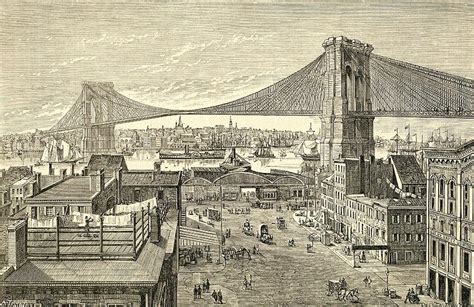 Brooklyn Bridge New York United States Of America In The