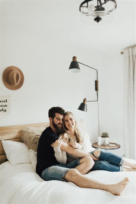 This Newlywed Photo Shoot At Home Is Giving Us Major Couple Goals Junebug Weddings Engagement