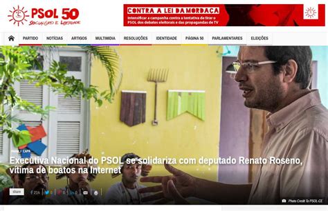 Executiva Nacional Do Psol Se Solidariza Com Deputado Renato Roseno