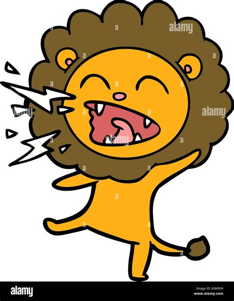 Cartoon Roaring Lion Stock Vector Image And Art Alamy