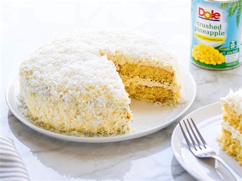 Pineapple Coconut Cake Recipe Dole® Sunshine