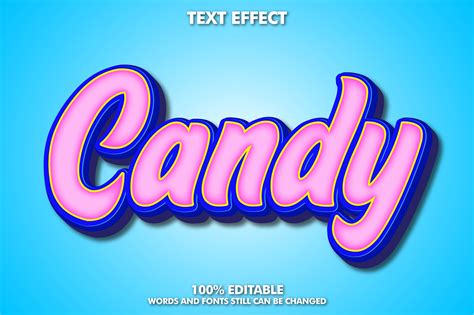 Candy Text Effect Download Free Vectors Clipart Graphics And Vector Art