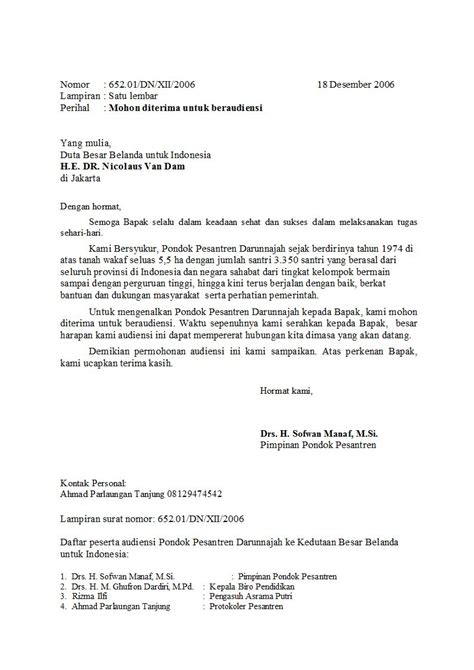 Contoh Surat Resmi Indonesia Lama Contoh Surat