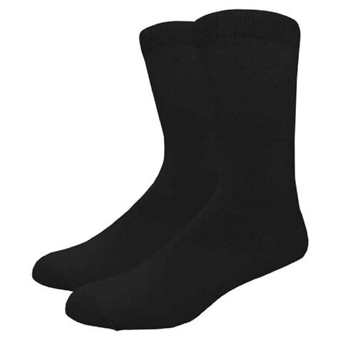 Men S Black Premium Cotton Dress Socks Assorted Plain Dress Socks Etsy