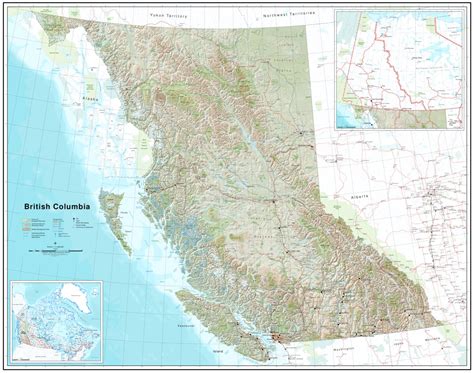 British Columbia Topographic Map By Geobc Avenza Maps