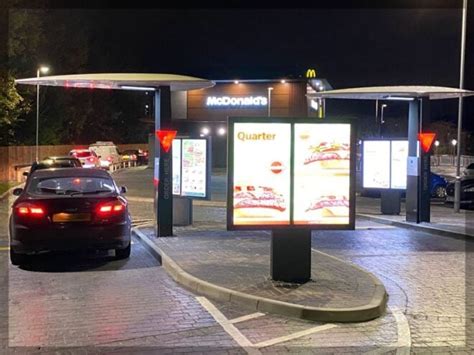 McDonalds Drive Through Kiosks And Menuboards For Ordering