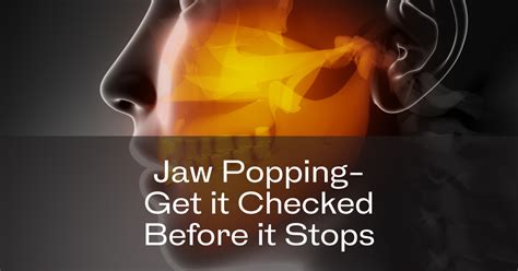 Popping In Jaw Why You Dont Want It To Stop Tmj Blog Dr Wenrick