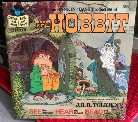 1977 The Hobbits Record Book Etsy The Hobbit Childrens Stories
