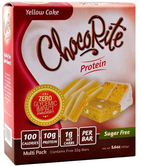 Not only is this cake easy to make, it's even easier to eat! ChocoRite - Yellow Cake High Protein Bars Low Calorie, Low ...