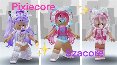 Cute Szacore And Pixiecore Roblox Outfits 💖 Youtube