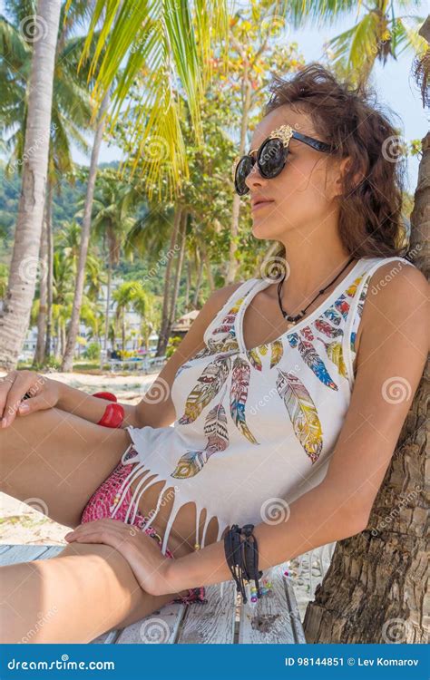 Beautiful Slender Girl In Bikini Stock Image Image Of Person Thailand