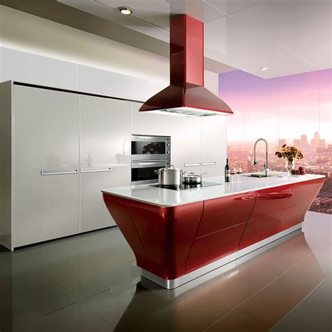 Hot Sale High Gloss Lacquer Kitchen Cabinet White Color Modern Kitchen