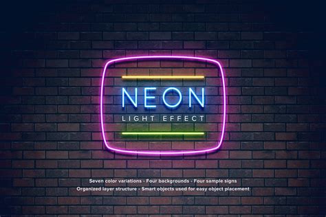 Neon Light Effect ~ Graphics ~ Creative Market