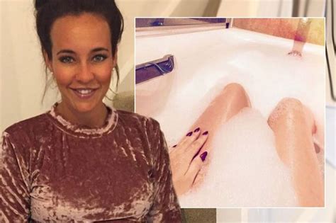 Pregnant Stephanie Davis Shares Bath Selfie Of Bare Legs Covered In Bubbles As She Unwinds
