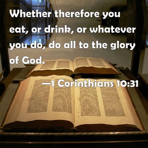 1 Corinthians 1031 Kjv Blue Do All To The Glory Of God Vn