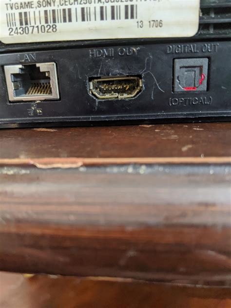 My Sisters Ps3 Hdmi Port How Would One Fix This Rps3