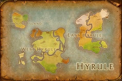 Hyrule World Map By Therabidartist On Deviantart