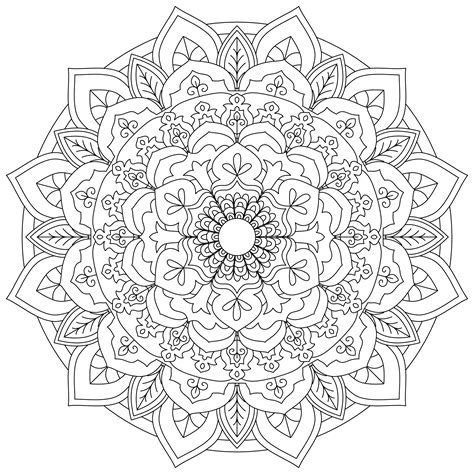Free Mandalas To Colour In Printable Printable Templates The Best
