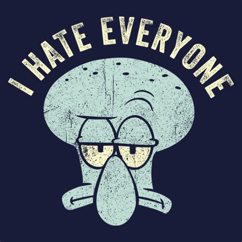 Squidward: I Hate Everyone | SpongeBob T-shirt | Redwolf