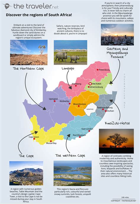Tourist Map Of South Africa Lesli Noellyn