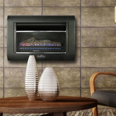 Duluth Forge 28 In 26000 Btu Ventless Linear Wall Gas Fireplace With