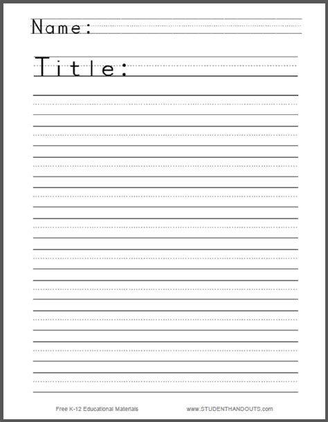 Write A Story! Worksheets | 99Worksheets