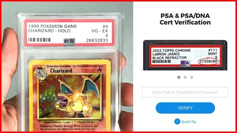 How To Verify A Psa Graded Card Psa Authentic Cert Verification Youtube