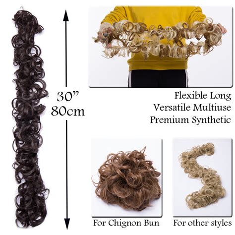 S Noilite Magic Hair Band Long Scrunchie Messy Hair Bun Maker Updo