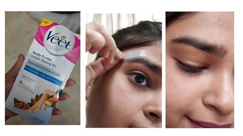 How To Wax Your Eyebrows At Home 2021 Use Veet Wax Strips To Wax Eyebrows Tips Tricks