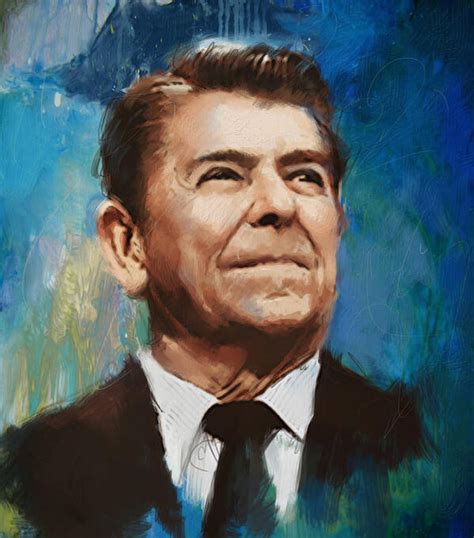 Ronald Reagan Portrait 6 Poster By Corporate Art Task Force